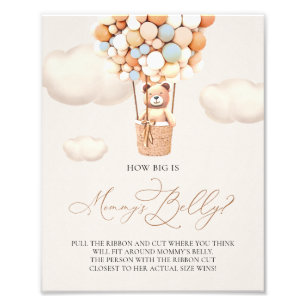 Impression Photo Bear Balloons - Quelle taille a le ventre de maman