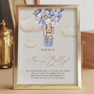 Impression Photo Bear Balloons - Quelle taille a le ventre de maman