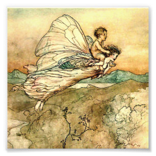 Impression Photo "Bear the Changeling" Fairy Art par Arthur Rackham