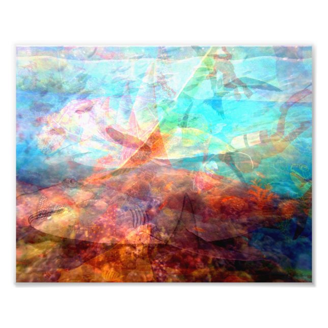 Impression Photo Beau Art Sous-Marin Inspirant (Devant)