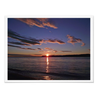 Impression Photo Beau coucher de soleil