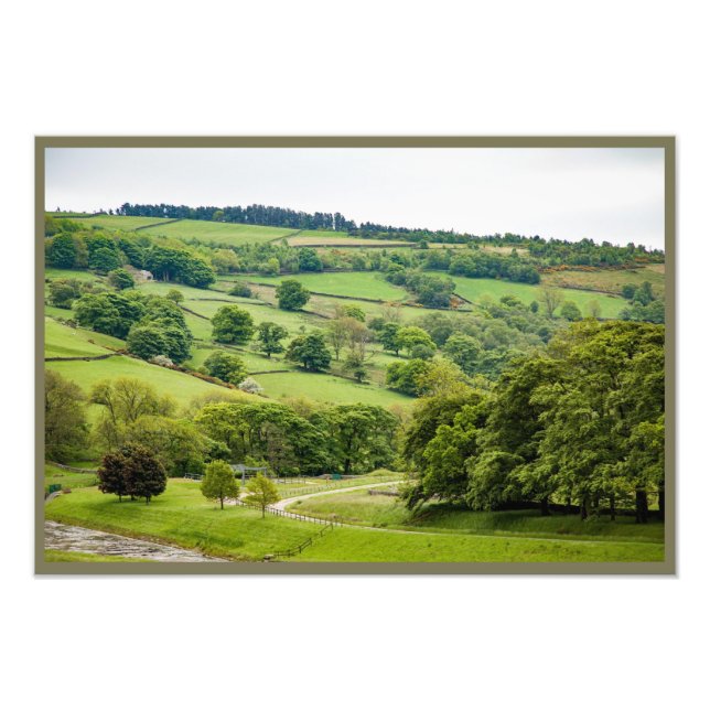 Impression Photo Beau paysage anglais Yorkshire Dales (Devant)