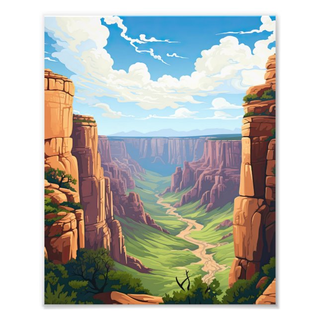 Impression Photo Beau Paysage de Canyon (Devant)
