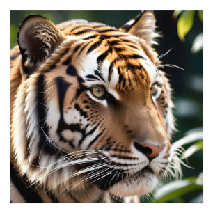 Impression Photo Beau visage de tigre