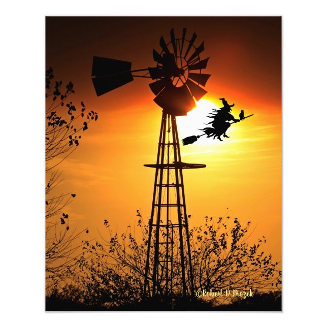 Impression Photo Beauté du Kansas avec coucher de soleil avec nuage (Devant)