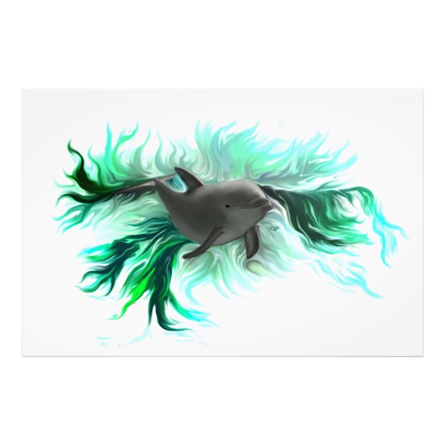 Impression Photo Bébé dauphin (Devant)