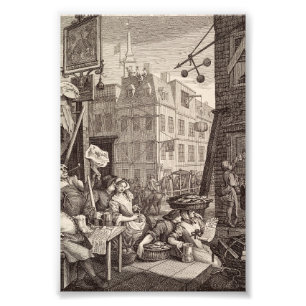 Impression Photo Beer Street par William Hogarth