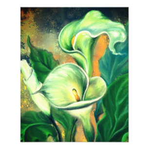 Impression Photo Belle Calla Lily Flower - Dessiné par Migned
