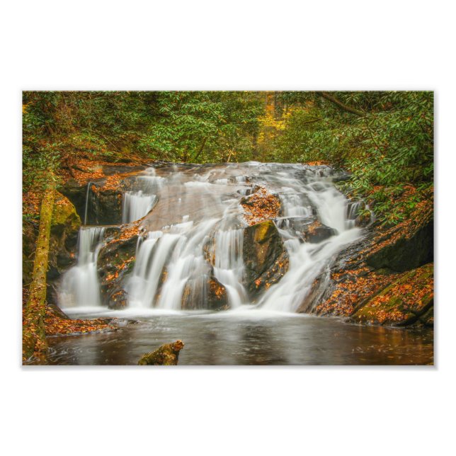 Impression Photo Belle cascade de la crique Dukes à N. Georgia (Devant)