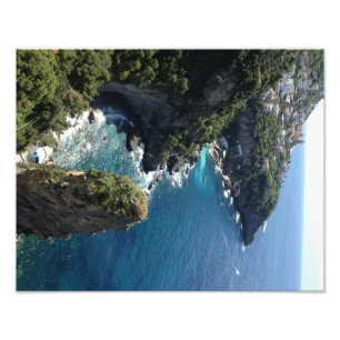 Impression Photo Belle côte d'Amalfi, Praiano, Italie