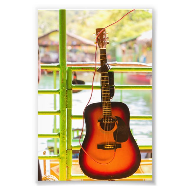 Impression Photo Belle guitare acoustique (Devant)