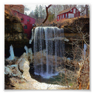 Impression Photo Belle nature cascade scène