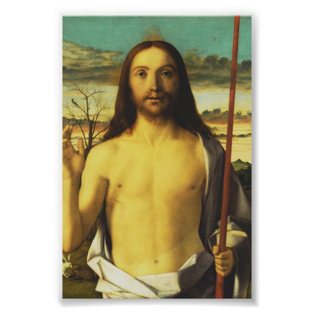 Impression Photo Bénédiction du Christ par Giovanni Bellini (Devant)