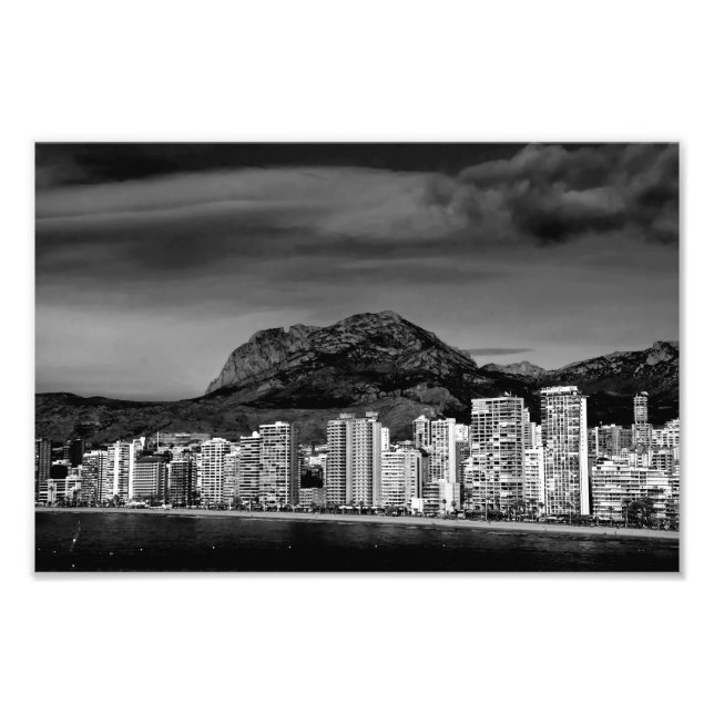 Impression Photo Benidorm Levante Beach Costa Blanca Espagne (Devant)