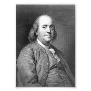 Impression Photo Benjamin Franklin président historique portrait d