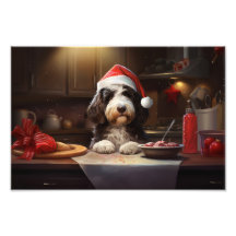 Bernedoodle Christmas Cookies Festive Holiday