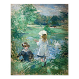 Impression Photo Berthe Morisot - À côté d'un lac
