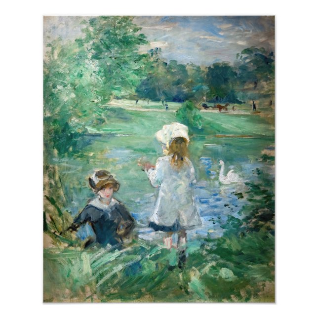 Impression Photo Berthe Morisot - À côté d'un lac (Devant)