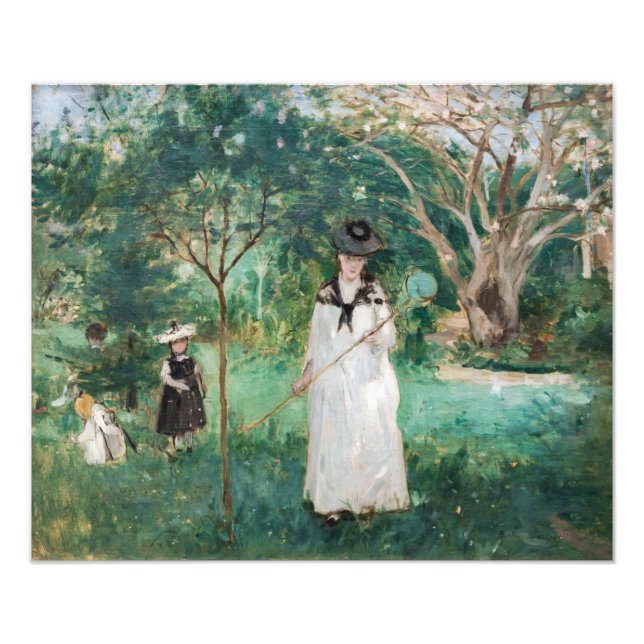 Impression Photo Berthe Morisot - La chasse aux papillons (Devant)