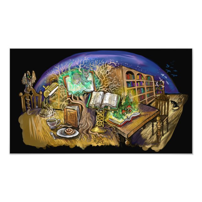 Impression Photo Bibliothèque des rêves vivants Imprimer (Devant)