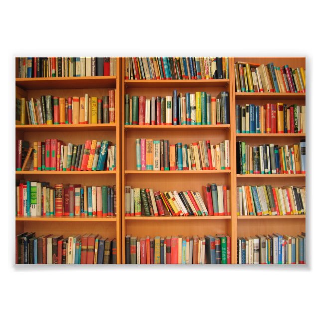 Impression Photo Bibliothèque Livres Librairie Vêtements de livres  (Devant)