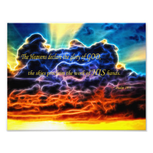 Impression Photo Biblique Électrifié Cumulus Nuages Skyscape
