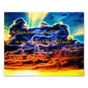 Impression Photo Biblique Électrifié Cumulus Nuages Skyscape