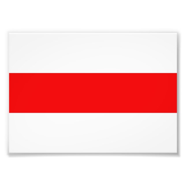 Impression Photo Biélorussie : le symbole rouge white revolution f (Devant)