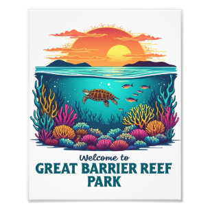 Impression Photo Bienvenue à Great Barrier Reef National Australian