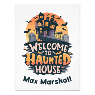 Impression Photo Bienvenue à Haunted House - Night Owl