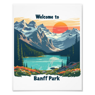 Impression Photo Bienvenue au parc national du Canada Banff