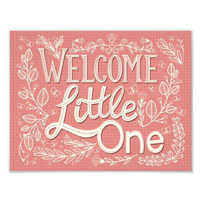 Impression Photo Bienvenue Little One (Devant)