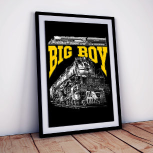 Impression Photo Big Boy 4014 Union Pacific Classe 4000. Loco à vap