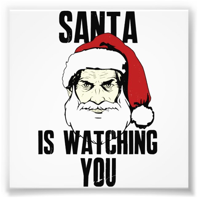 Impression Photo Big Brother Santa Claus Vous Regarde (Devant)