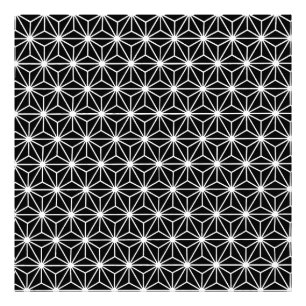 Impression Photo Black And White Art Deco Style Triangles Pattern