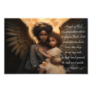 Impression Photo Black Angel Angele Dei En Anglais