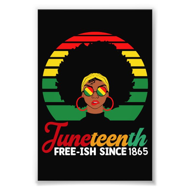 Impression Photo Black Freedom Free Ish depuis 1865 Junetdix (Devant)