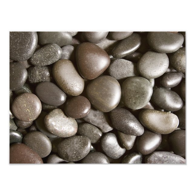 Impression Photo Black River Rock Nature Zen Pebble (Devant)