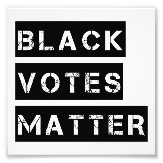 Impression Photo Black Votes Matter Stencil Custom Colors