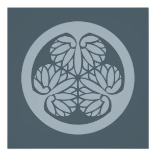 Impression Photo Bleu amorti de crête de famille de lundi de