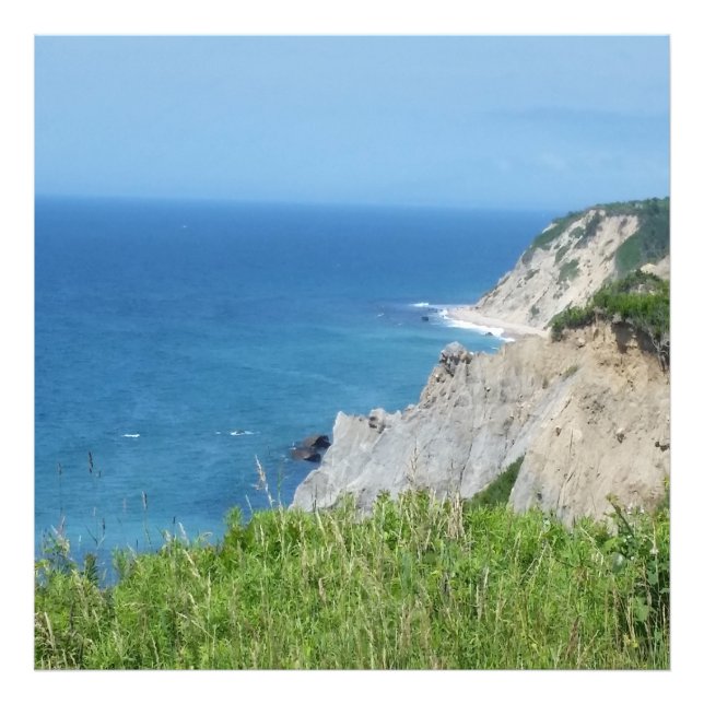 Impression Photo Block Island Bluffs - Block Island, Rhode Island (Devant)