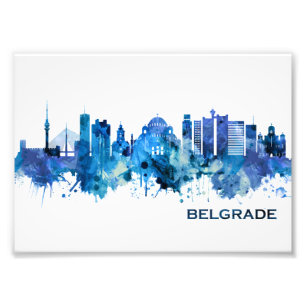 Impression Photo Blue de Belgrade