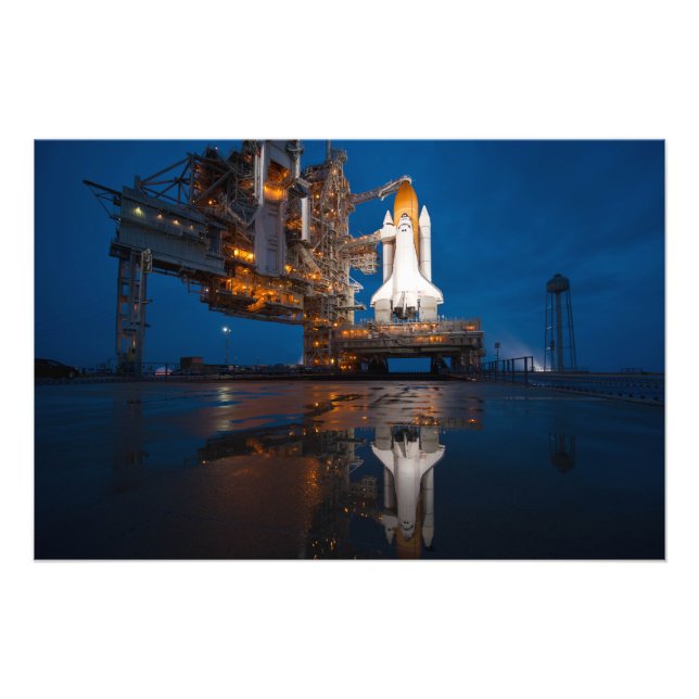 Impression Photo Blue Sky for Space Shuttle Atlantis Launch (Devant)