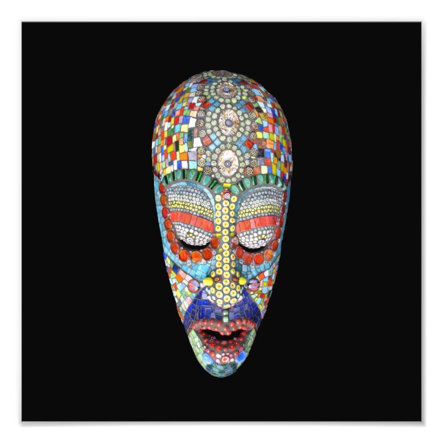 Impression Photo Bob, pourquoi le long visage ? Masque mosaïque (Devant)