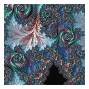Impression Photo Boho coloré super Hippie Mandelbrot Fractal Art
