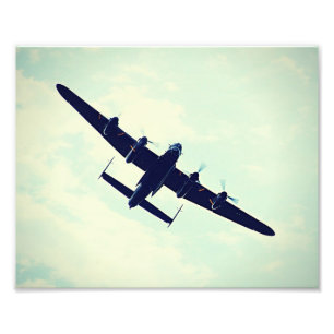Impression Photo Bombardier de Lancaster en vol.