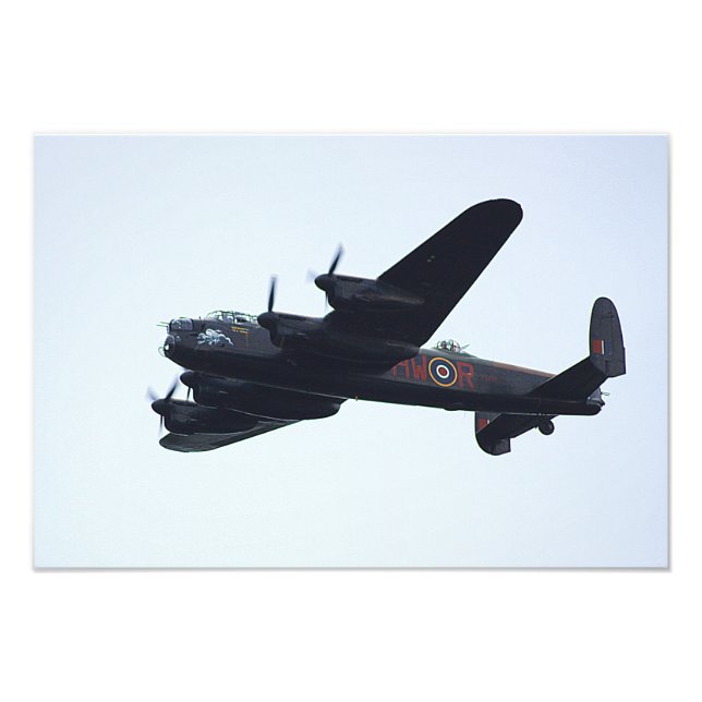 Impression Photo Bombardiers Lancaster. (Devant)