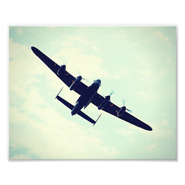 Impression Photo Bombe De Lancaster En Vol. (Devant)