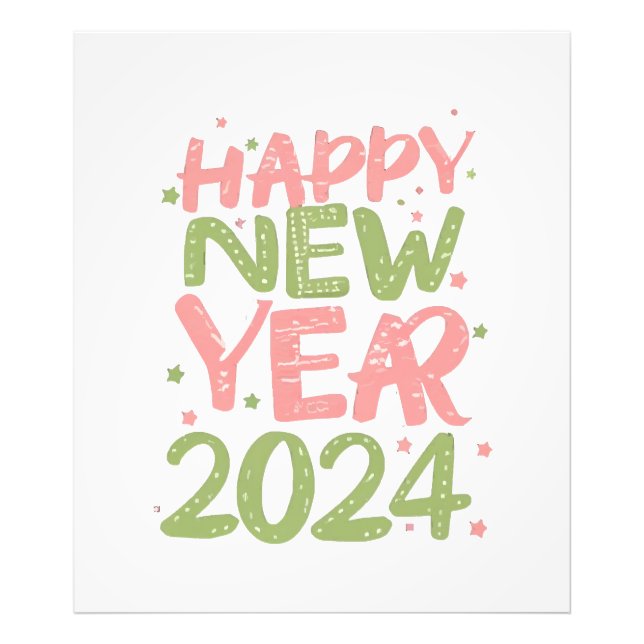 Impression Photo Bonne année 2024 (Devant)