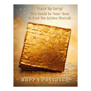 Impression Photo Bonne Pâque ! Golden Matzah